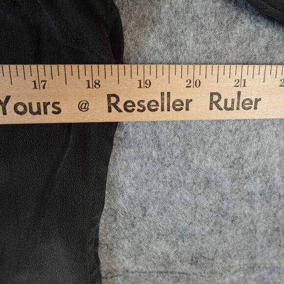 Equipment Femme Top Womens Extra Small Silk Button Front Long Sleeve Black Luxe - Picture 8 of 10